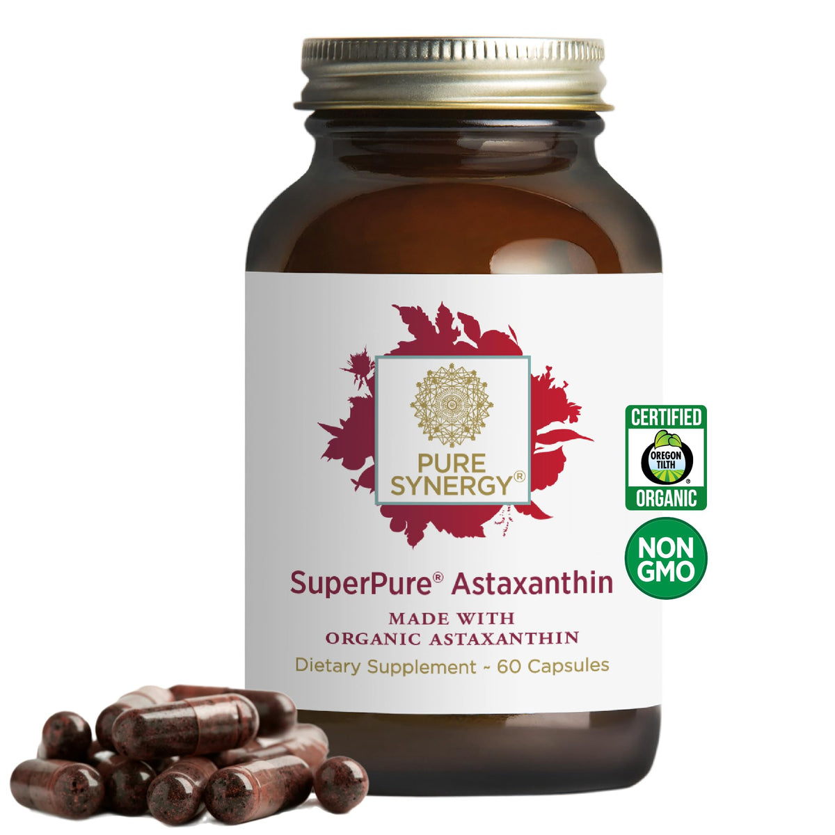 PURE SYNERGY SuperPure Astaxanthin Extract - 60 Capsules