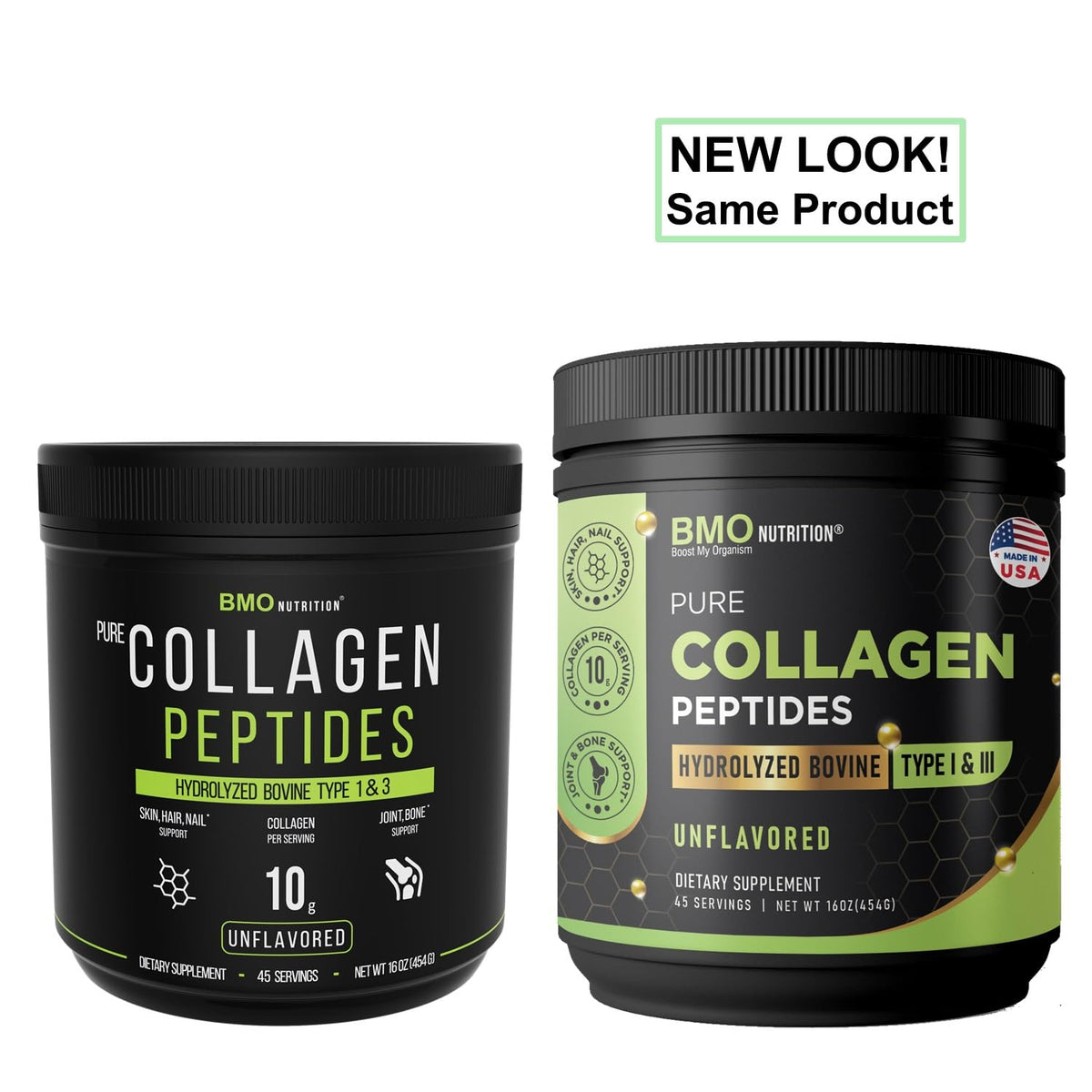 BMO Nutrition Pure Collagen Peptides Powder Type 1&3 - 45 Servings - image 4
