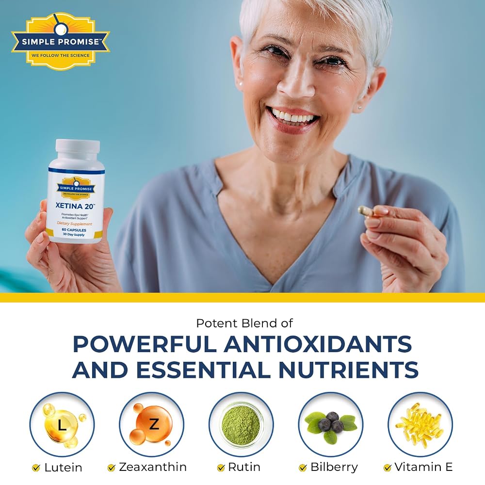 Simple Promise Xetina 20 Lutein and Zeaxanthin Eye Vitamins - 60 Capsules - image 3