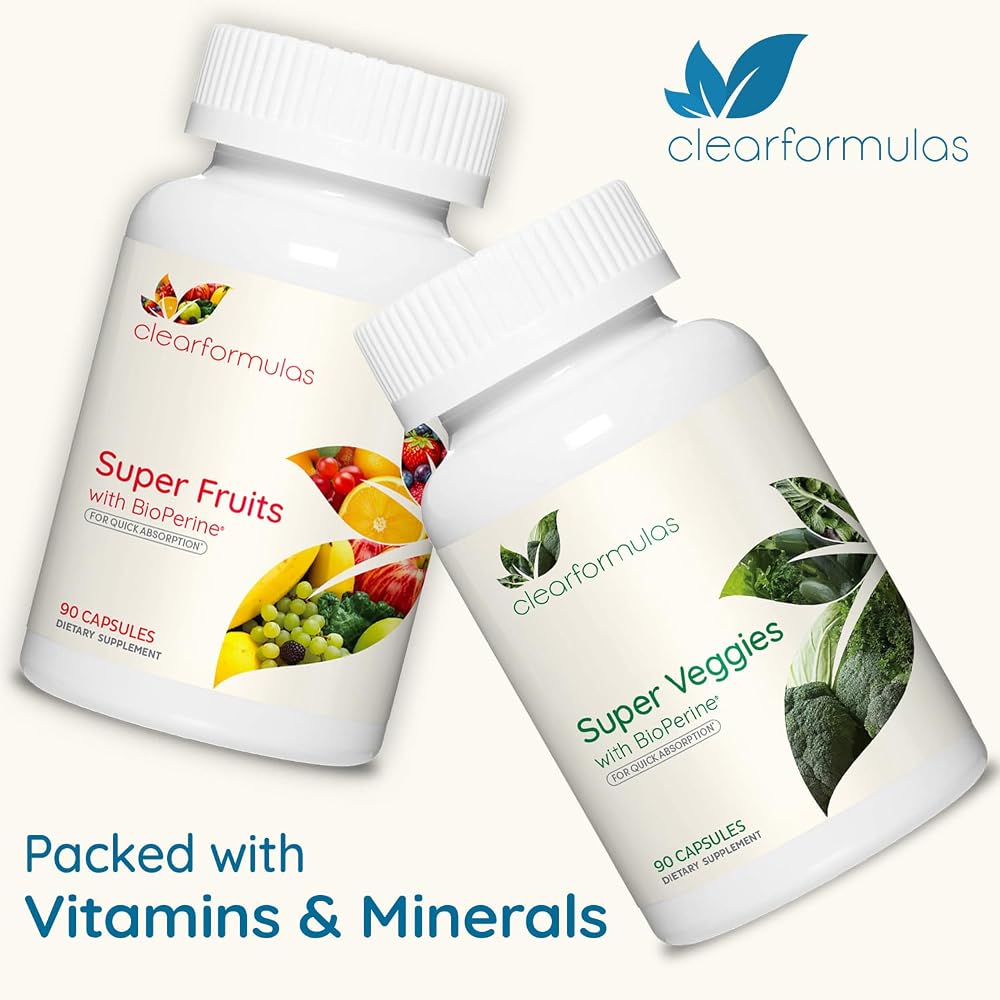Clear Formulas Daily Fruit and Veggies Supplement - 90 Capsules - image 5