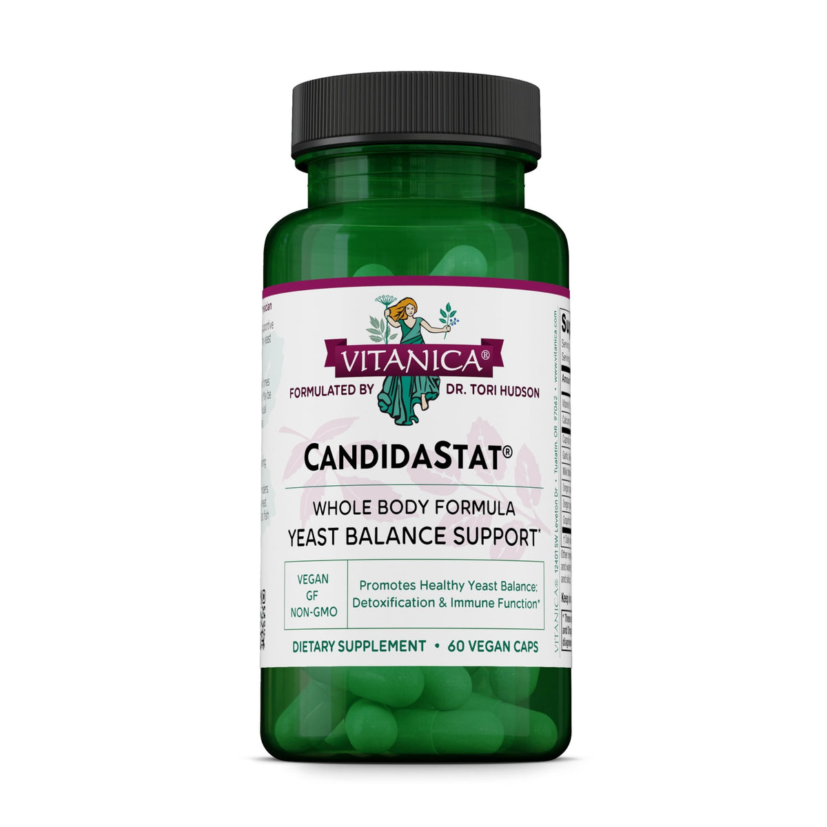 Vitanica CandidaStat, Detox Support with Caprylic Acid, Vegan