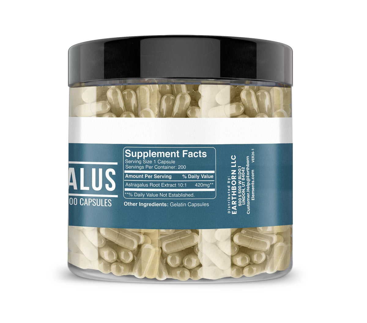 Earthborn Elements Astragalus Extract - 200 Capsules - image 2