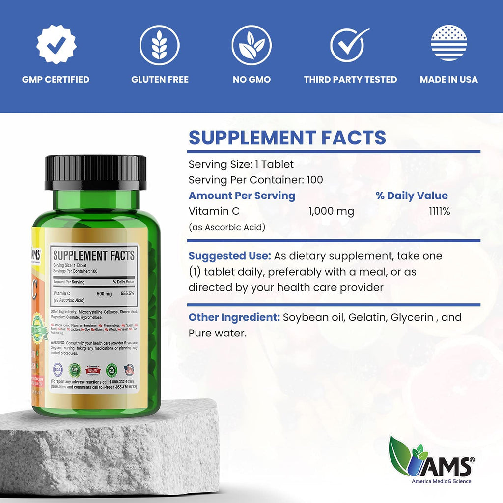 America Medic & Science Rapid-C 500mg Supplement - Vitamin C
