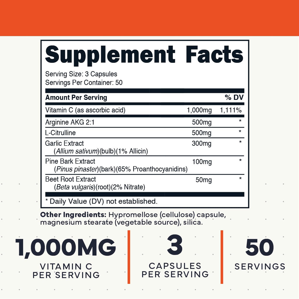 Type Zero Nitric Oxide 6X Booster - 150 Vegetarian Capsules - image 2