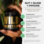 Wild Foods Colostrum Supplement Powder for Natural IgG Pure Whole