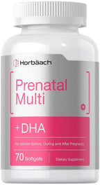 Horbäach Women's Prenatal Multivitamin with DHA - 70 Softgels