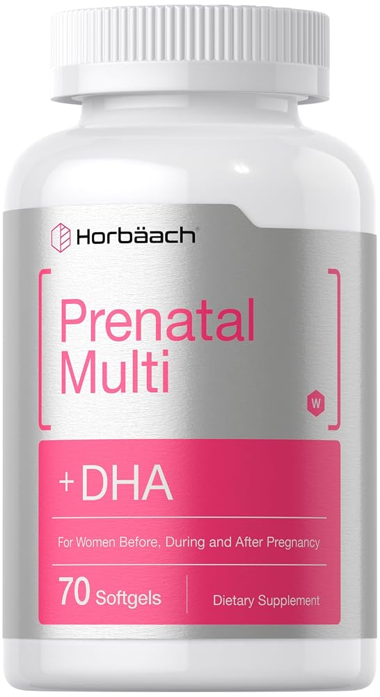 Horbäach Women's Prenatal Multivitamin with DHA - 70 Softgels