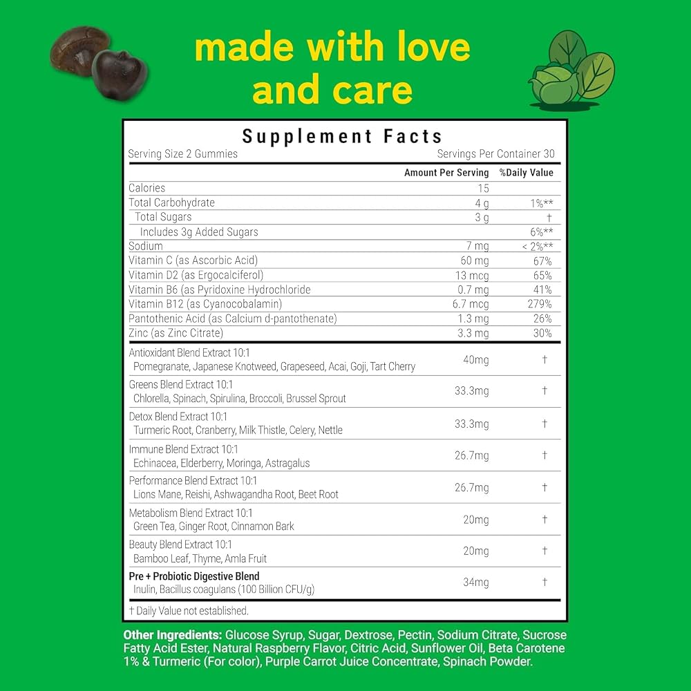 Kwala Nutrition Super Greens Gummies - 60 Gummies - image 2