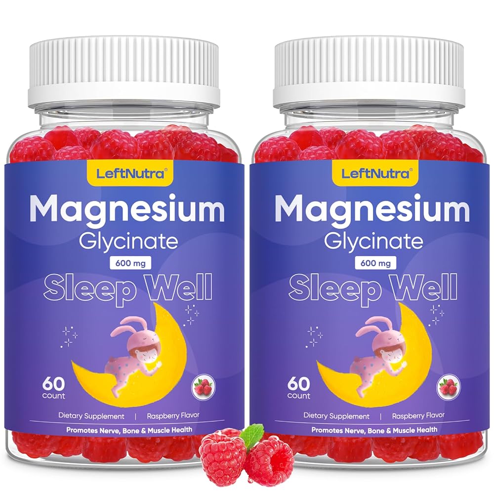TBWU Magnesium Glycinate Gummies 600mg for Sleep - 120 Count