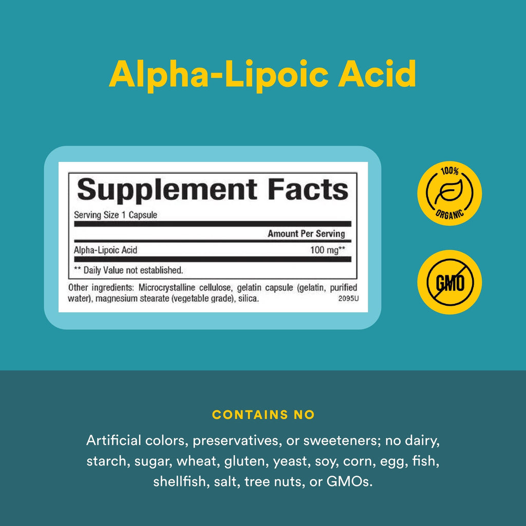 Natural Factors Alpha-Lipoic Acid 100 mg - 60 Capsules - image 4