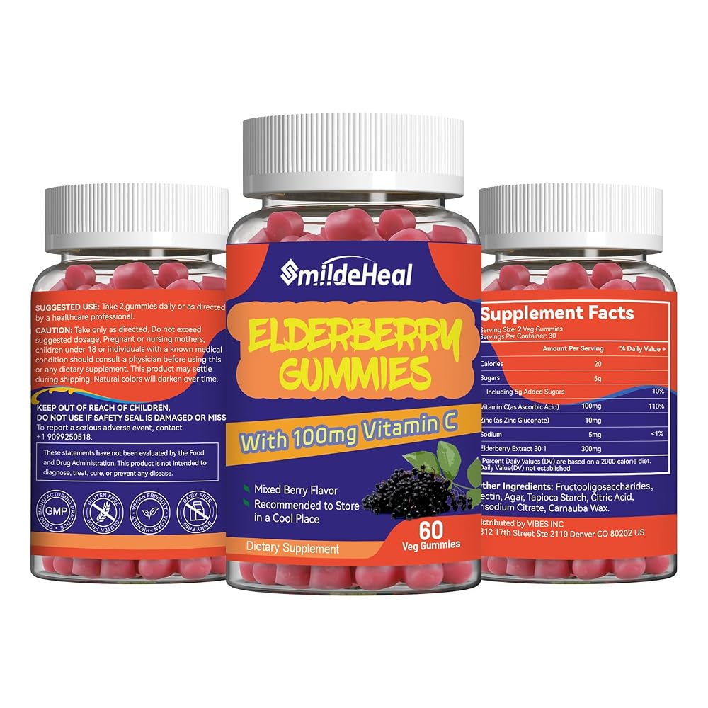 SmildeHeal Elderberry Supplements