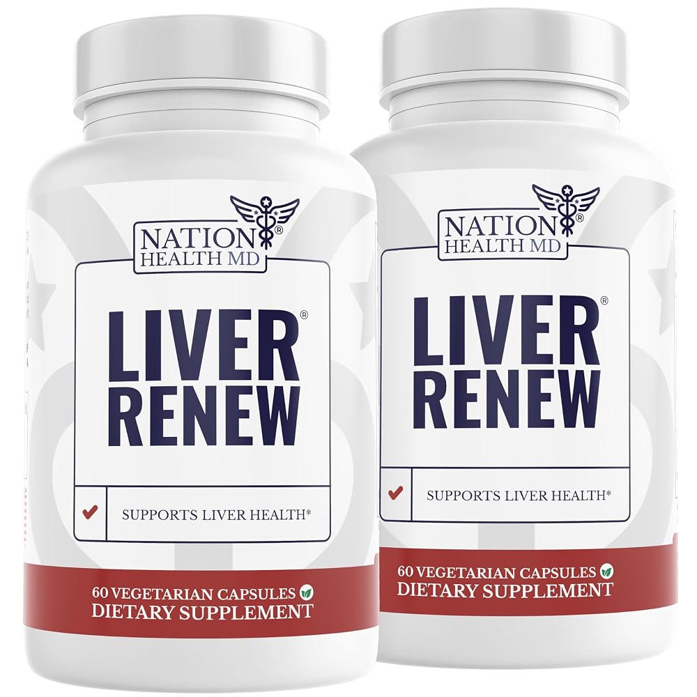 NATION HEALTH MD Liver Renew - Liver Cleanse Detox & Repair - Liver