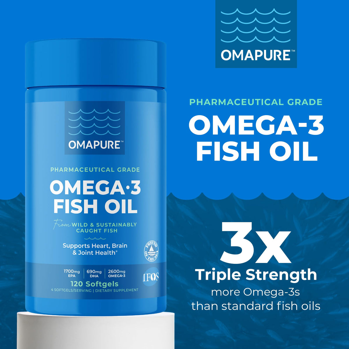 OMAPURE Pharmaceutical Grade Omega-3 Fish Oil
