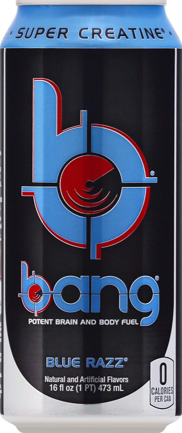 MQ Perfect VPX Bang Blue Razz Energy Drink - 64 Fl Oz (Pack of 4)