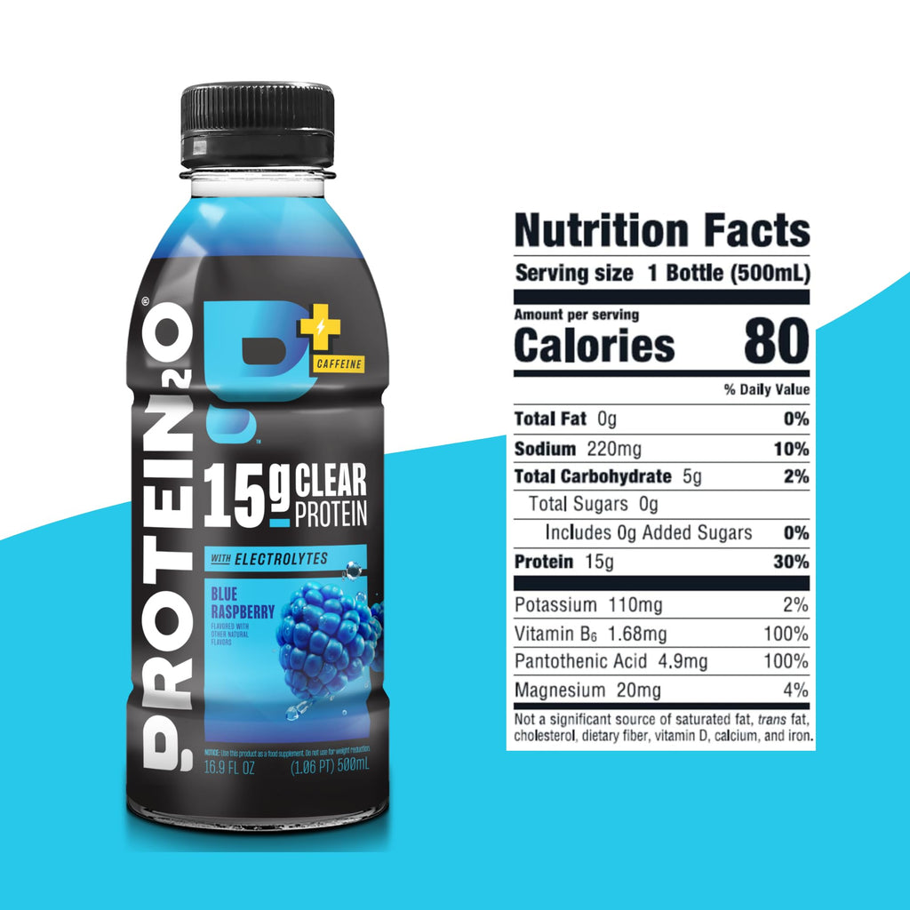 Protein2o 15g Whey Protein Isolate Hydration Drink Plus Energy & Focus