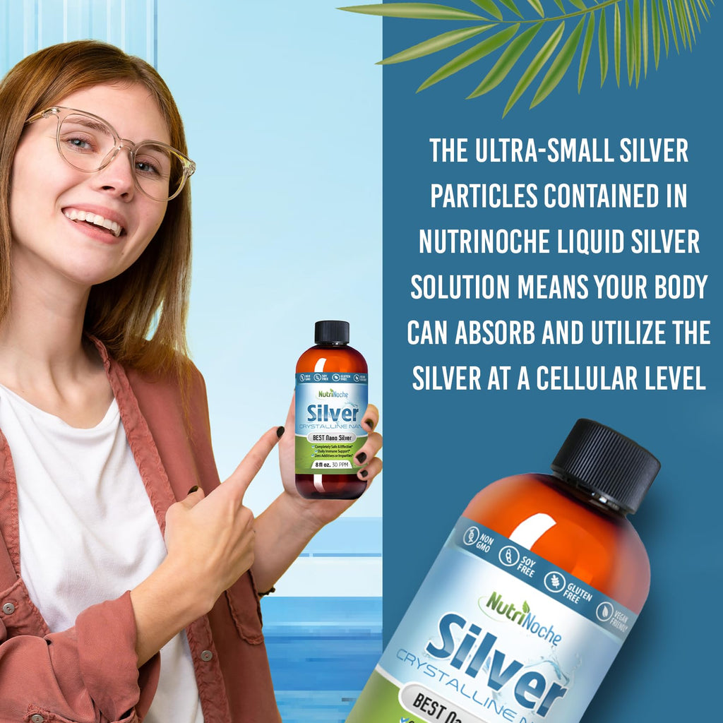 Nutrinoche Colloidal Silver - 30 PPM - Colloidal Silver Liquid