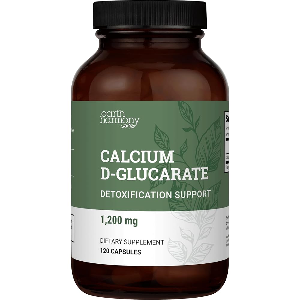 Earth Harmony Naturals Calcium D-Glucarate 1200mg - 120 Capsules