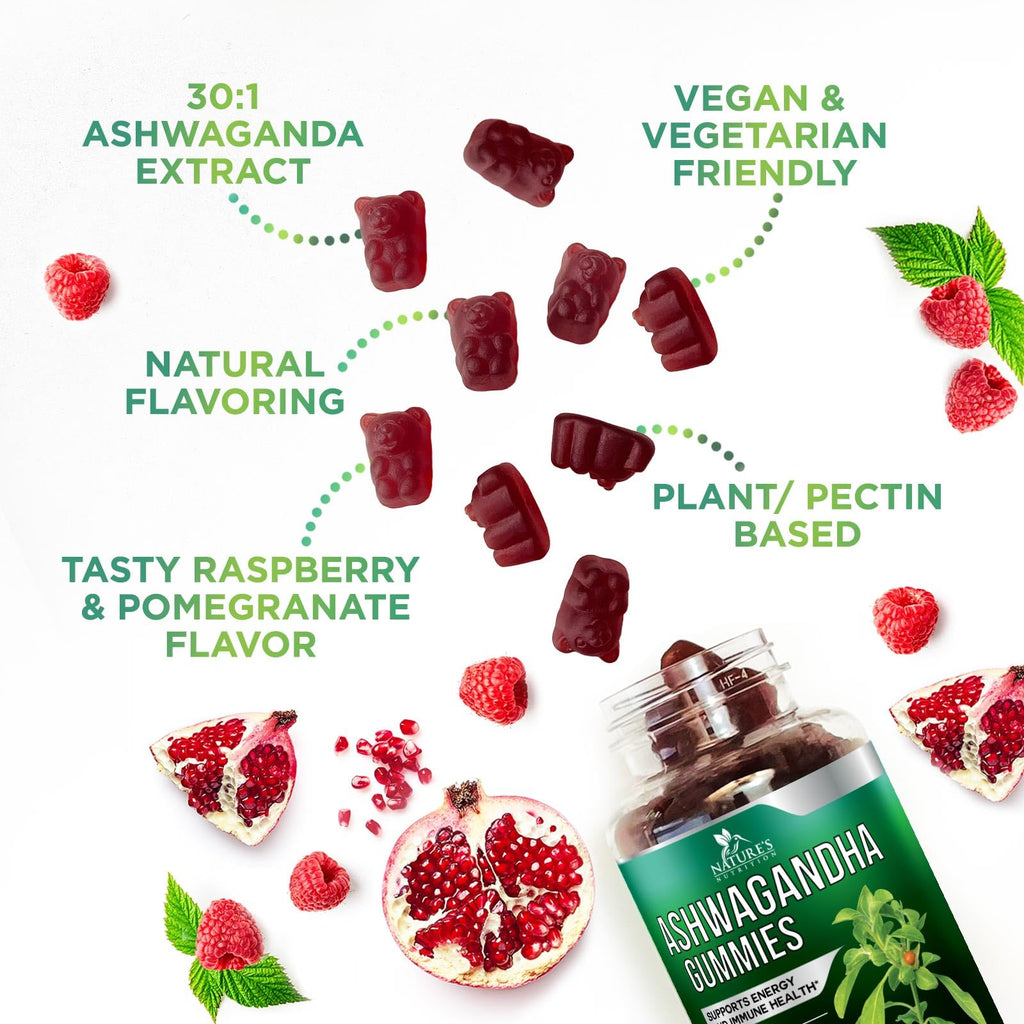 Nature's Nutrition Ashwagandha Gummies for Calm & Immune Support - 60 Gummies - image 5