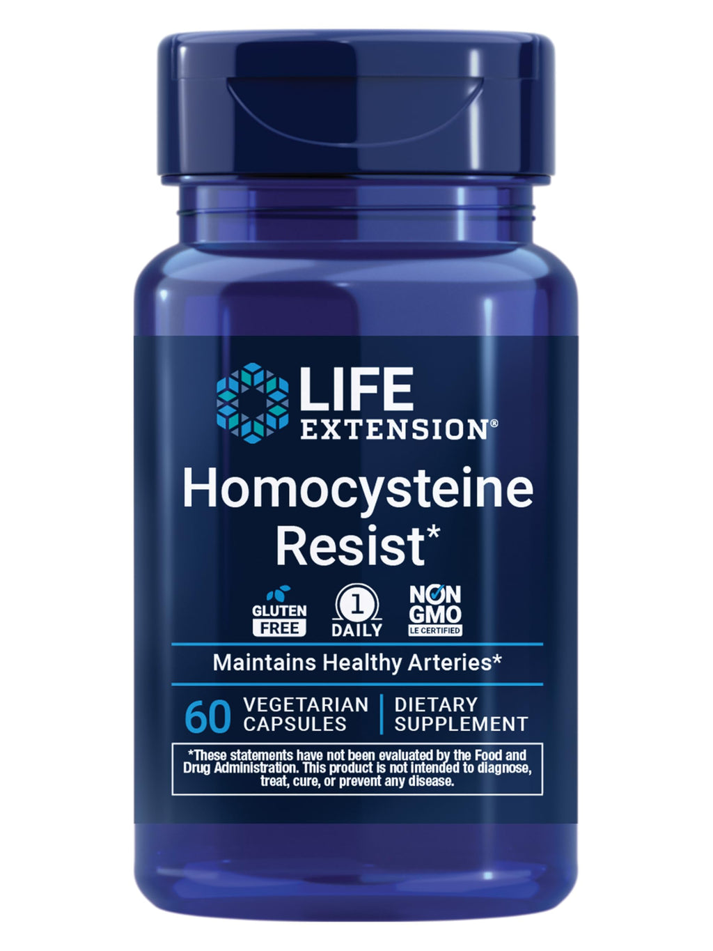 Life Extension Homocysteine Resist Vegetarian Capsules - 60 Count