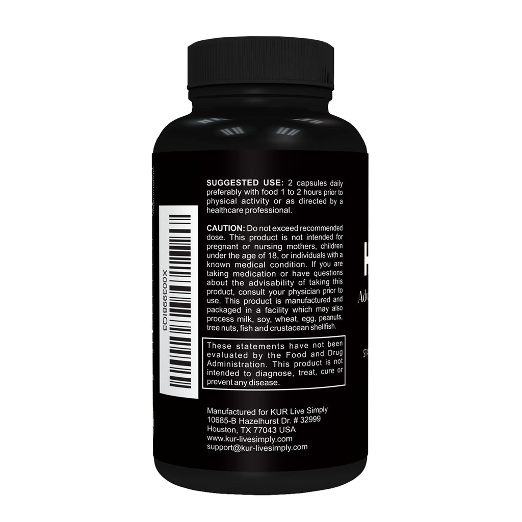 KUR Live Simply Hombre Male Enhancement Supplement - 60 Capsules - image 9