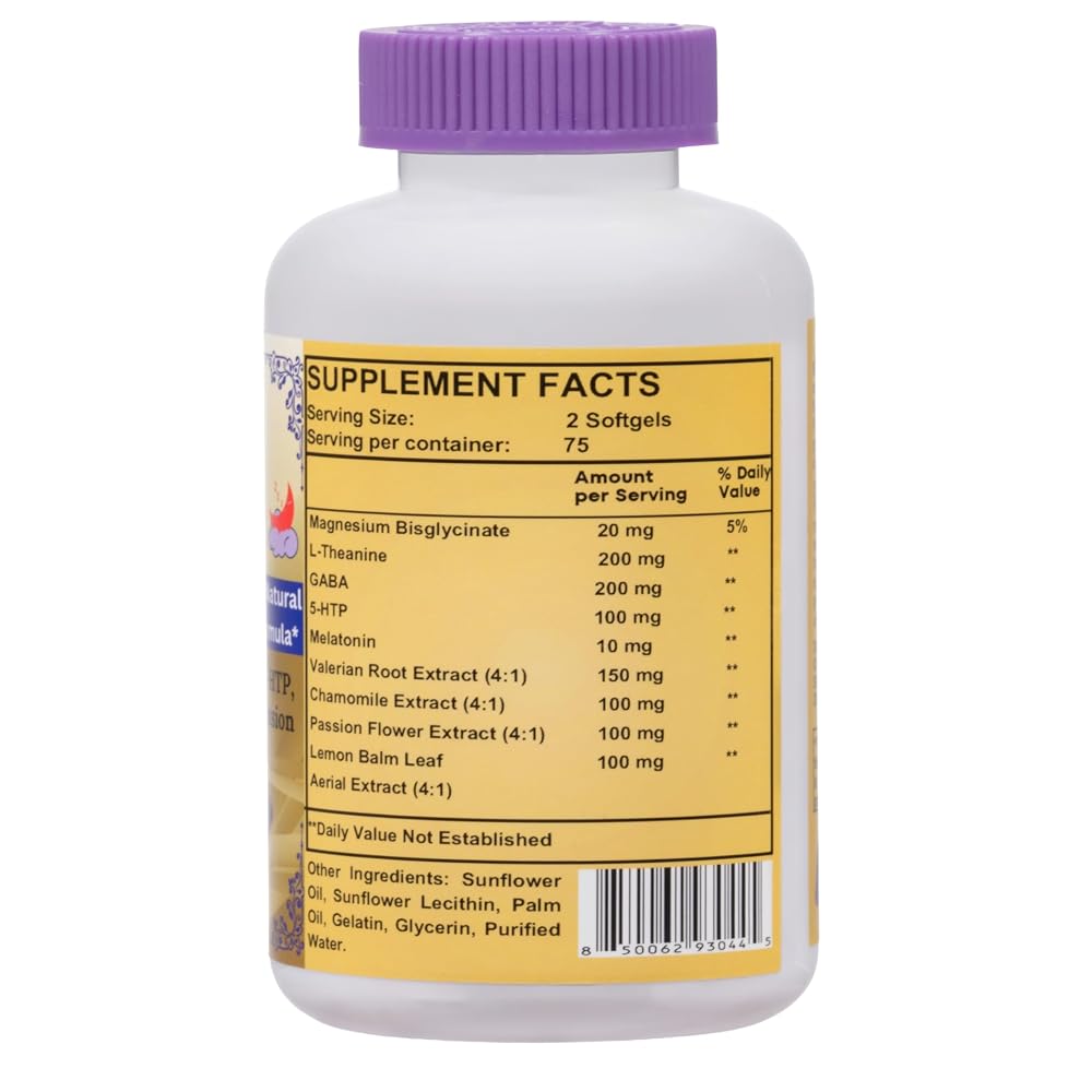 Nikoni Liposomal Natural Sleep Aid Supplement - 300 Softgels - image 2