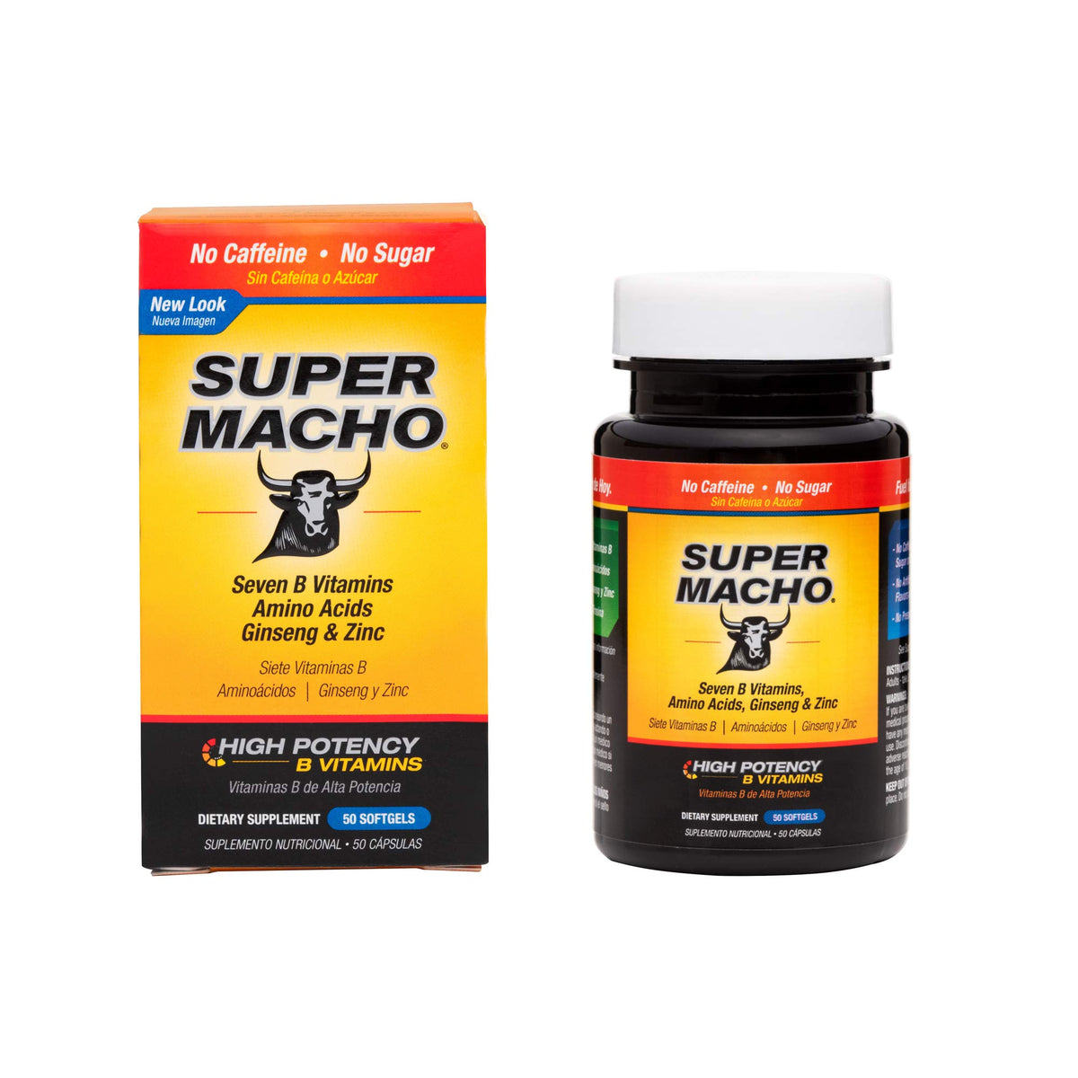Super Macho Dietary Supplement with High Potency B Vitamins