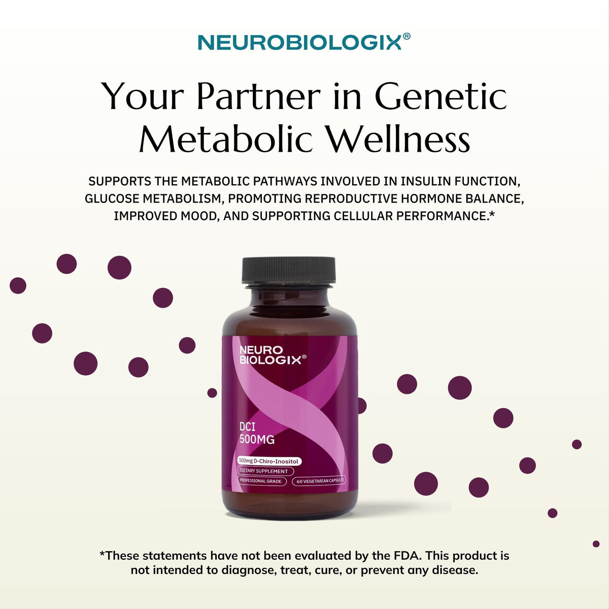 Neurobiologix D-Chiro Inositol 500mg - 60 Vegetable Capsules - image 10