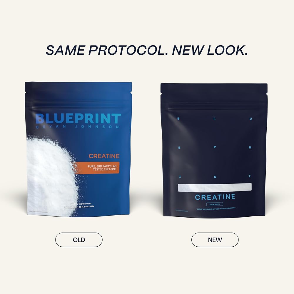 Blueprint Bryan Johnson Creatine Monohydrate Powder - 100 Servings - image 4