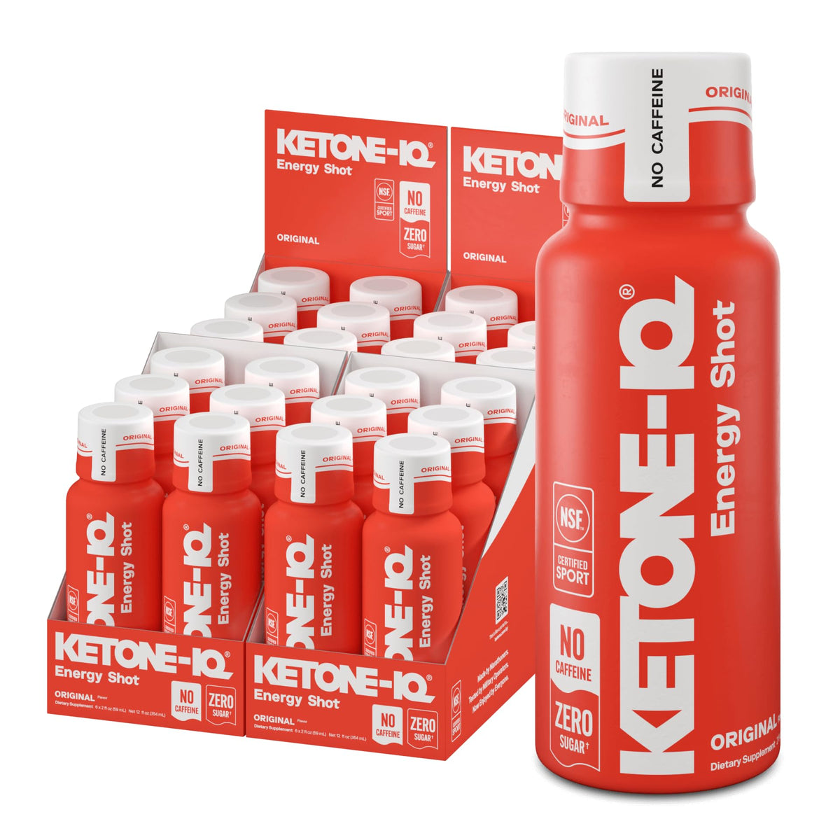 Ketone Iq Ketone-IQ No Caffeine Ketone Shots for Focus, Original - 24 Pack