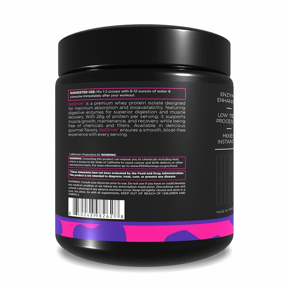 Driven Nutrition IsoDrive Premium Whey Isolate - 1 lb - image 7