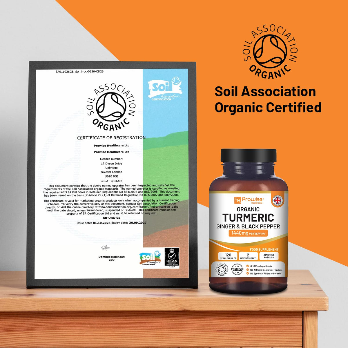 PH PROWISE Healthcare Turmeric Curcumin 1440mg with Black Pepper & Ginger - image 3