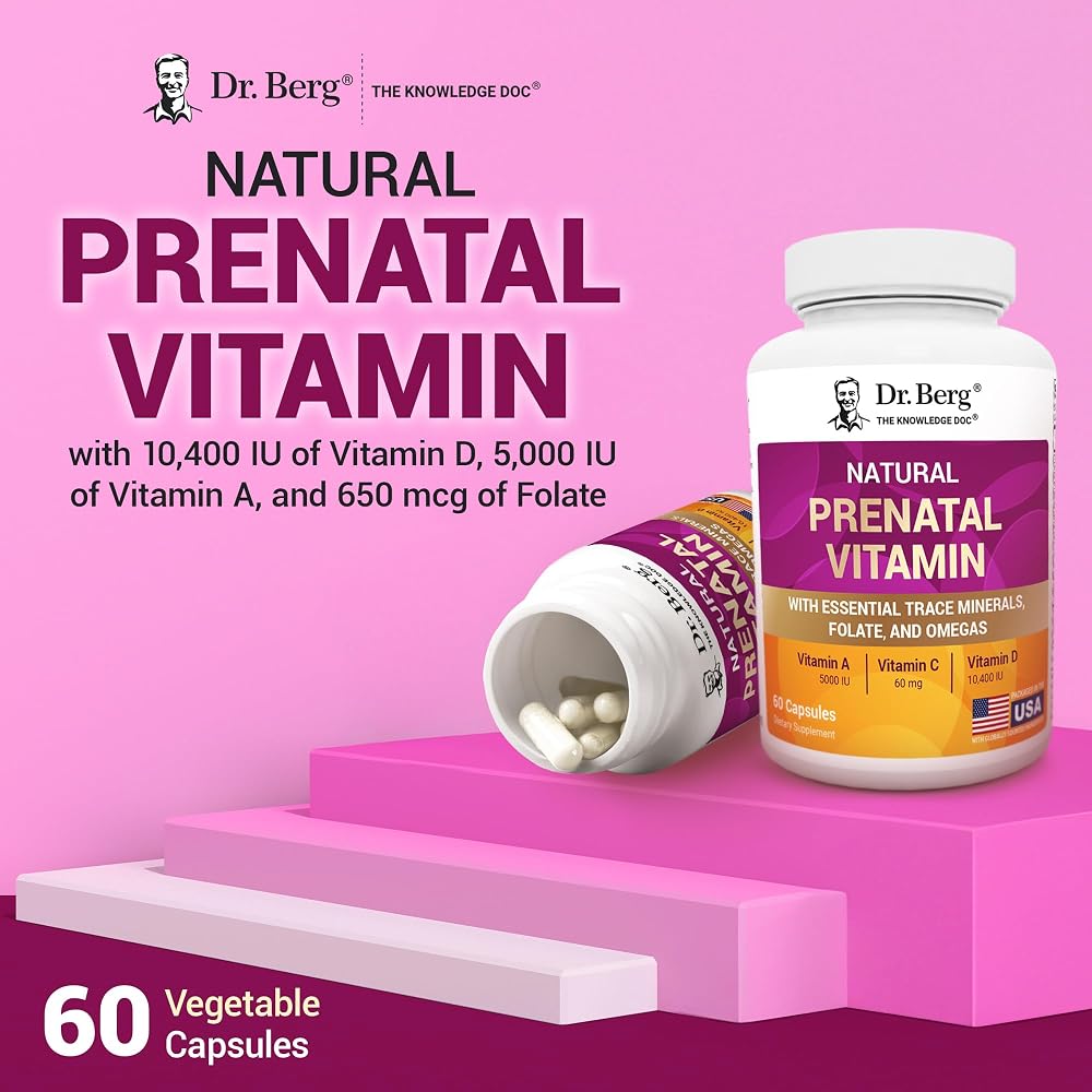 Dr. Berg Natural Prenatal Vitamins for Women - 60 Capsules - image 5