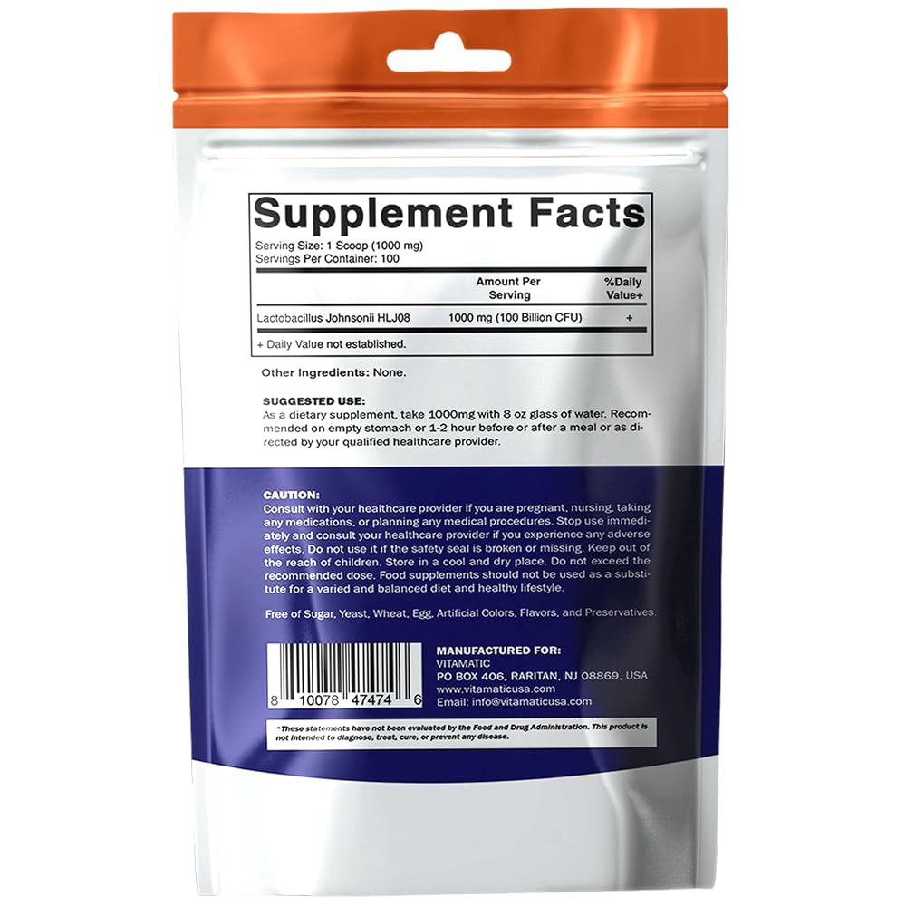 Vitamatic Lactobacillus Johnsonii Probiotic Powder - 100 Servings - image 9