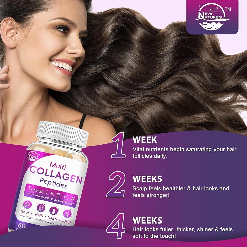 Nature's live Multi Collagen Peptides Softgel - Type I