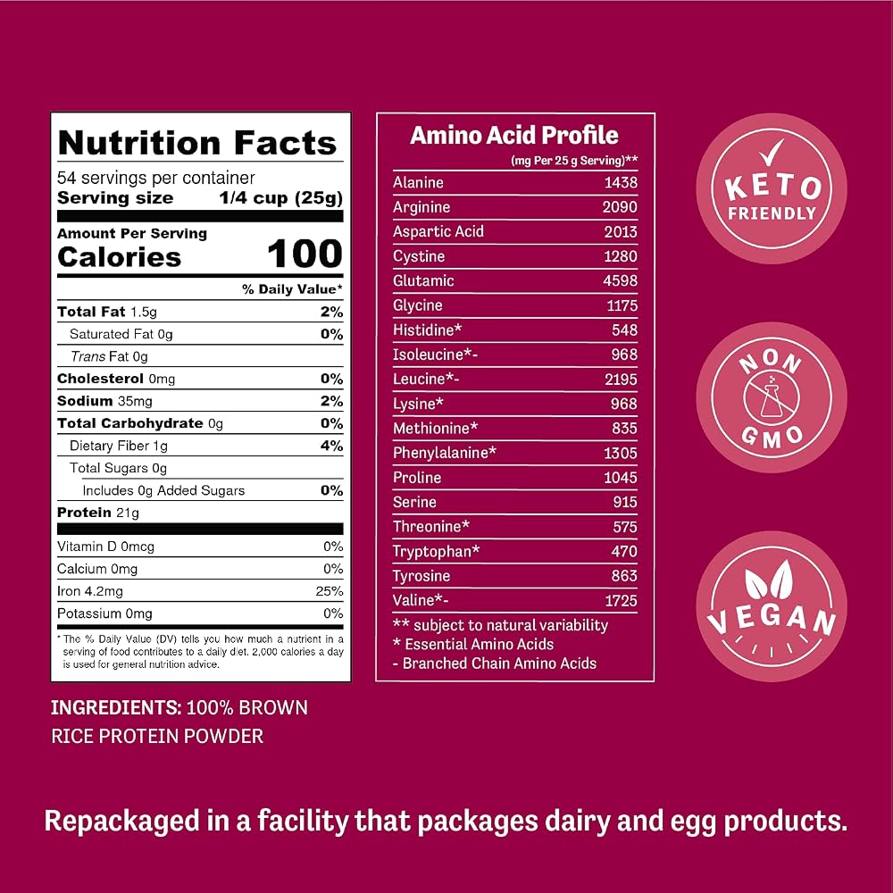 Judee's Gluten Free Brown Rice Protein Powder - 3 lb - image 4