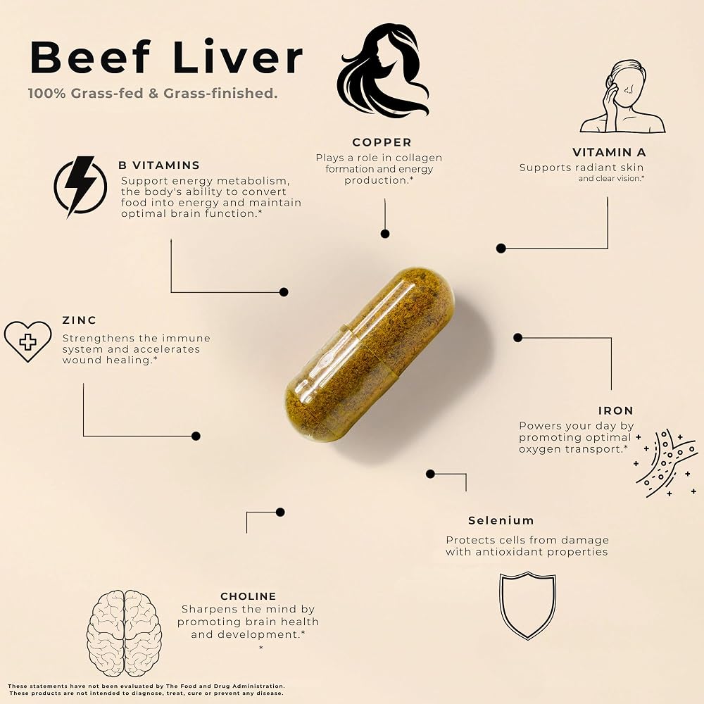 Lonvera Grass Fed Beef Liver Supplement
