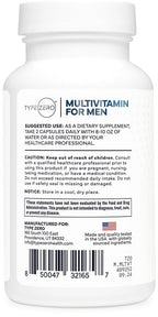 Type Zero Multivitamin Capsules for Men 1200mg - 120 Capsules - image 4