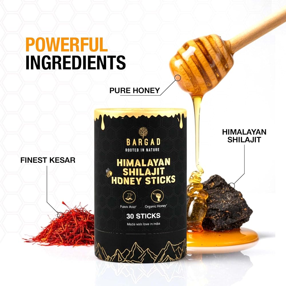 Bargad Shilajit Honey Sticks - 30 Count - image 2