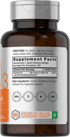 Horbäach Vitamin D3 1000 IU - 180 Softgels - image 2
