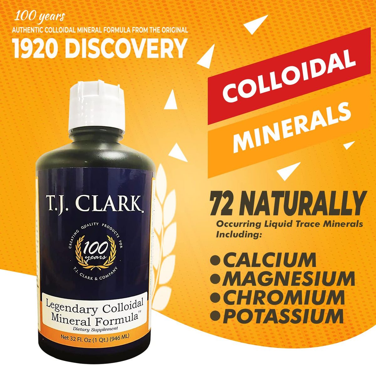 T.J. Clark Legendary Colloidal Mineral Formula - 64 Fl Oz - image 2