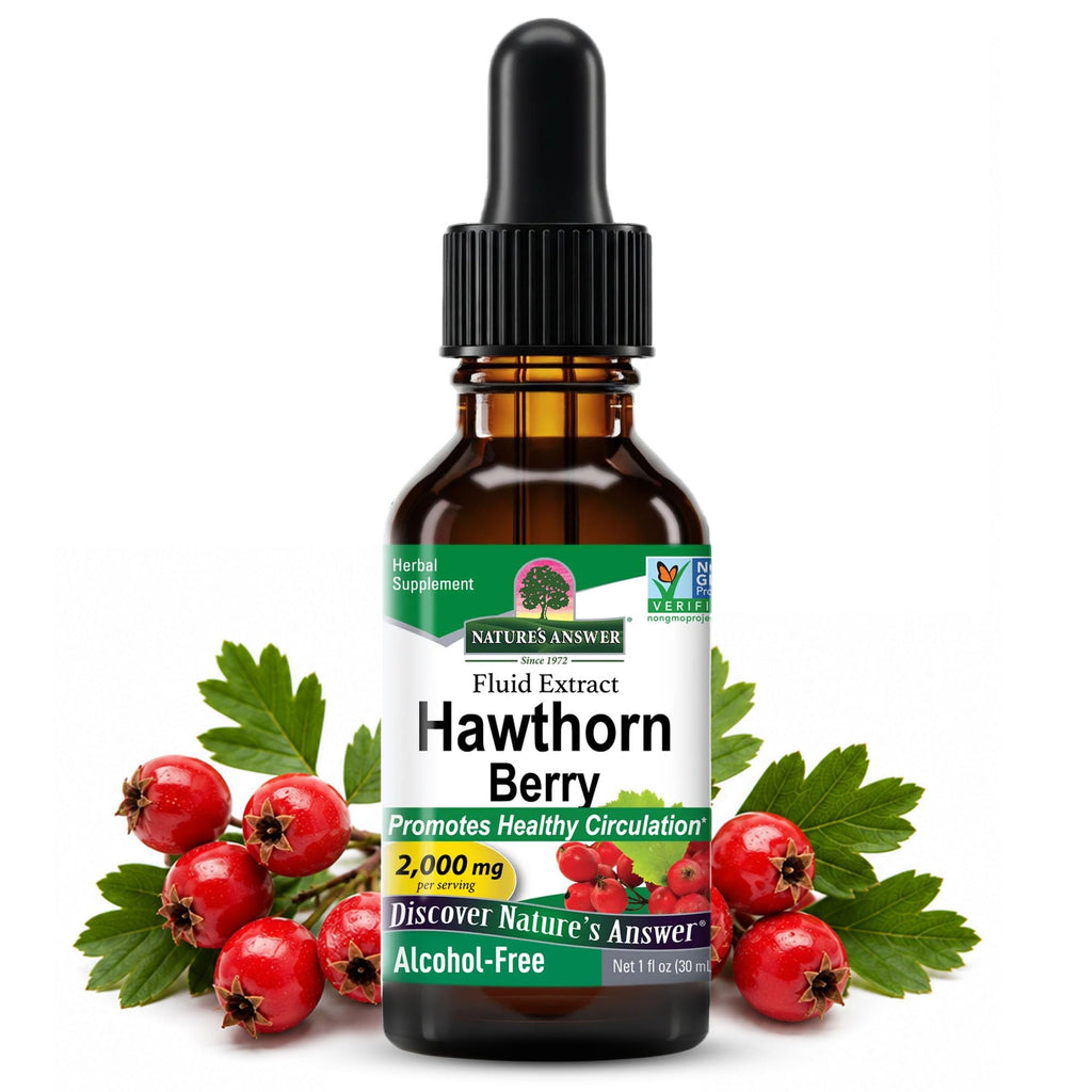 Nature's Answer Hawthorn Berries Herbal Extract - 1 Fl Oz