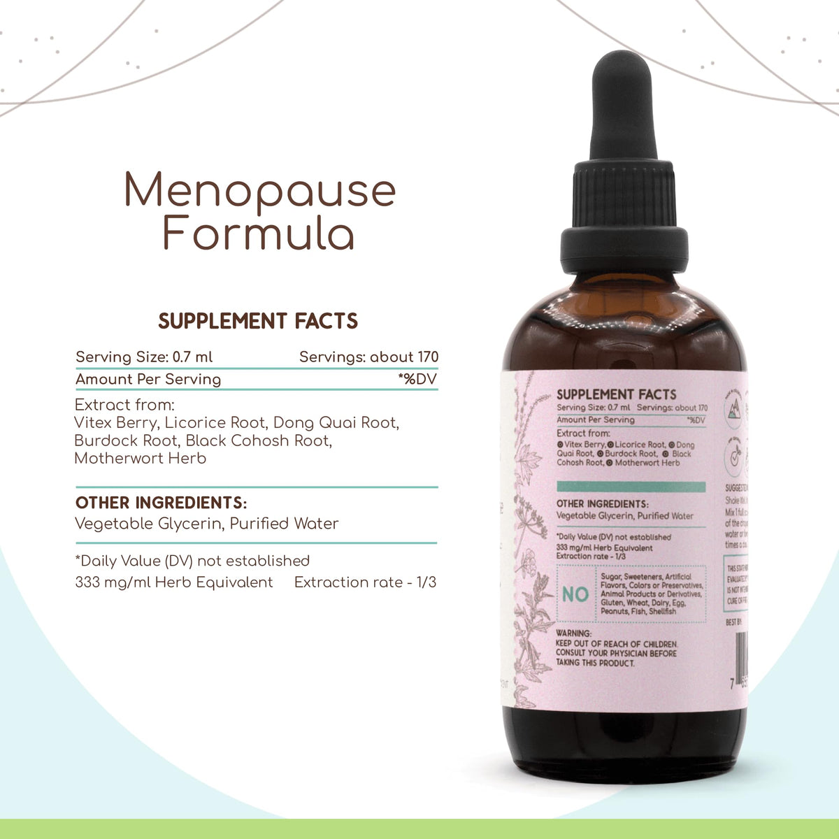 HerbEra Menopause Formula Alcohol-Free Extract Tincture