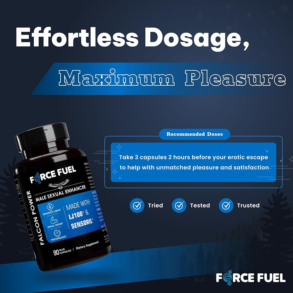 Force Fuel Falcon Power Herbal Supplement for Men - 90 Capsules - image 5