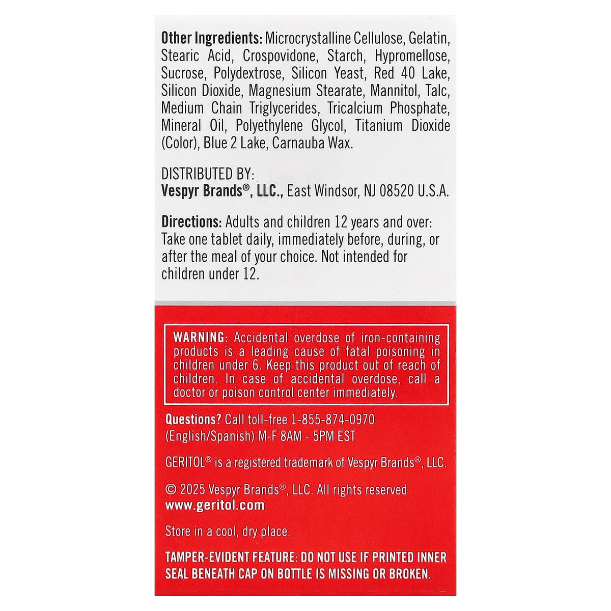 Geritol Multivitamin Nutrition Support - 120 Tablets (Pack of 3) - image 3