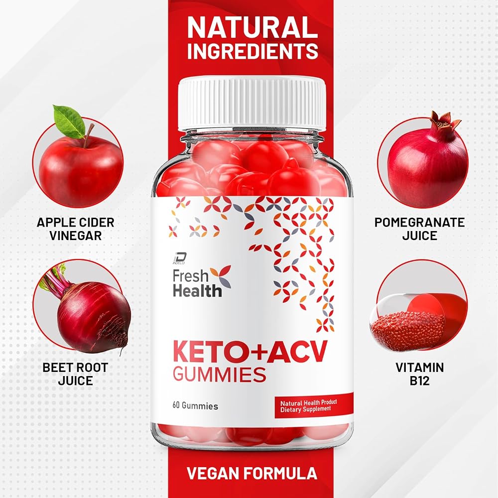 Indelo Fresh Health ACV Gummies with Vitamin B12 - 120 Gummies - image 6