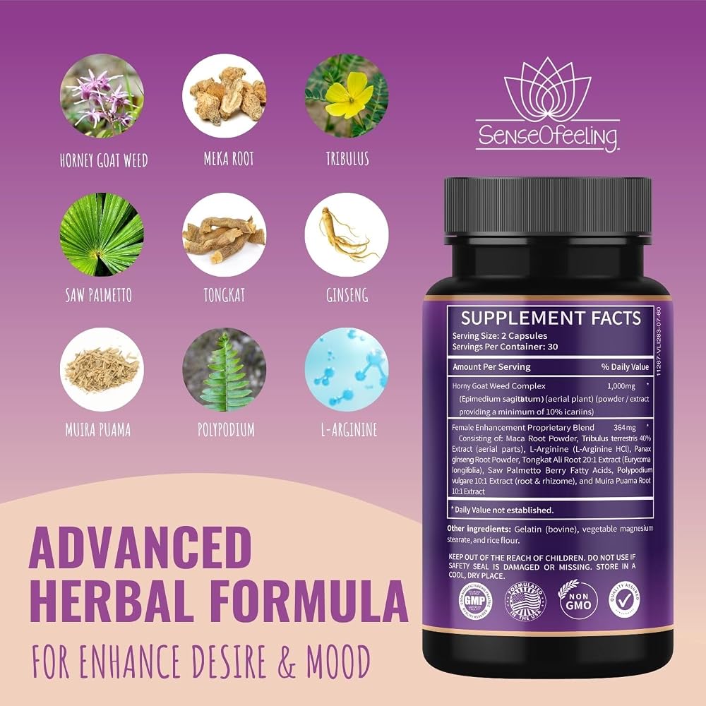 senseOfeeling Female Enhancement Pills with Horny Goat Weed - image 2