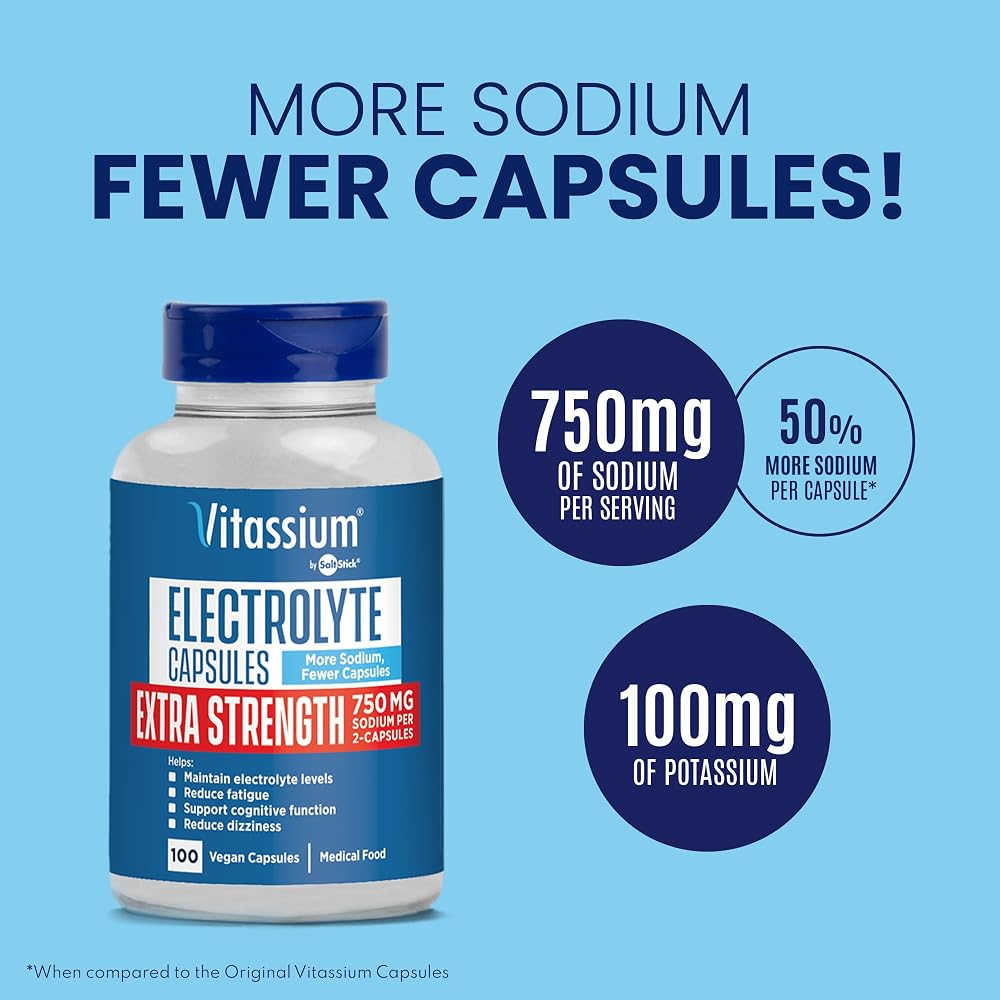 Vitassium Electrolyte Capsules - Electrolytes for Dietary Management