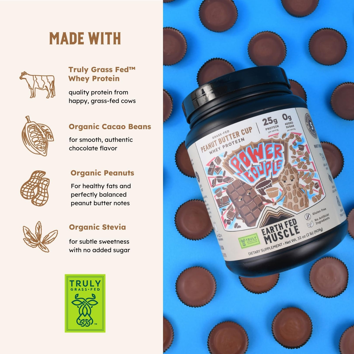 Earth Fed Muscle Whey Protein Isolate