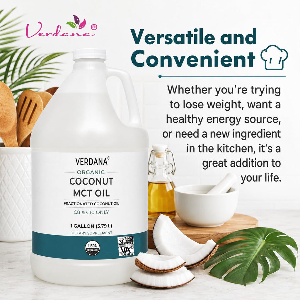 Verdana Organic MCT Oil Fractionated Coconut - 128 Fl Oz - image 4