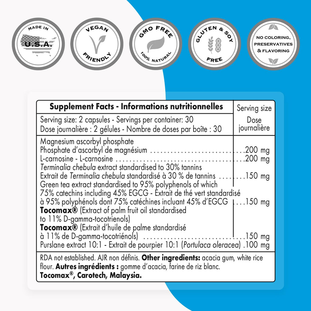 Supersmart Telomeres Maintenance Formula - 60 Vegetarian Capsules - image 3